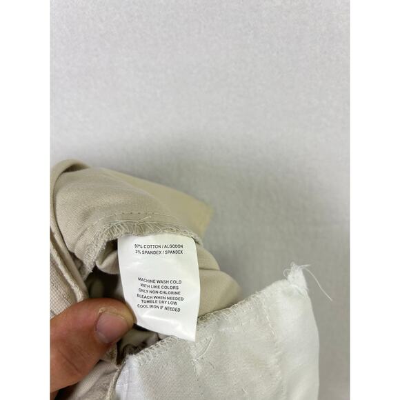 Woman's Sag‎ Harbor Stretch Cotton Khaki Tan Capris - Size 12 Casual Classic - Picture 7 of 10